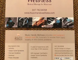 Music Hands Wellness LLC, Wellness and Medical Massage Therapy